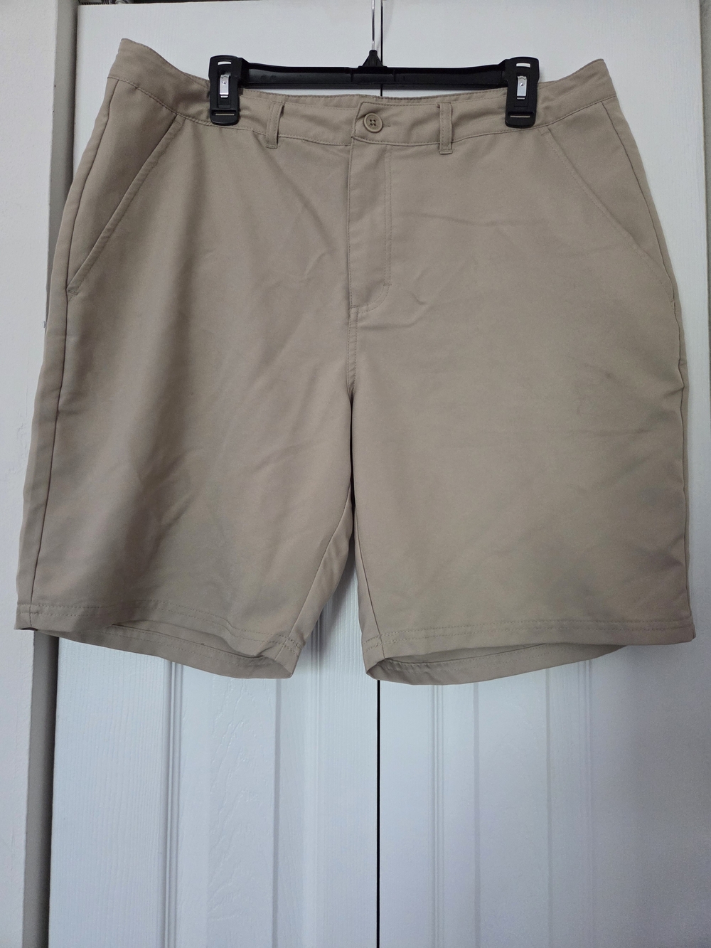STARTER Men's Khaki Flat-Front Casual Shorts